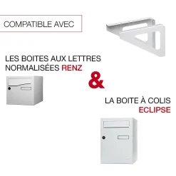 Equerres murales Blanc neige brillant RAL 9016B^Renz New