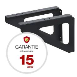 Equerres murales Noir mat RAL 9005MT-Renz Outlet