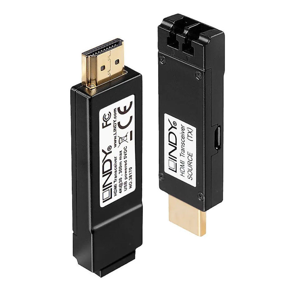Extendeur HDMI 4K sur fibre jusqu'à 300m-Lindy Online