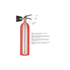 Extincteur co2 2kg b nf homologué NF et normé CE-EN3-Jod1 Discount