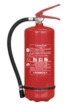 Extincteur poudre ABC 6 kg Lifebox avec manomètre- Sale
