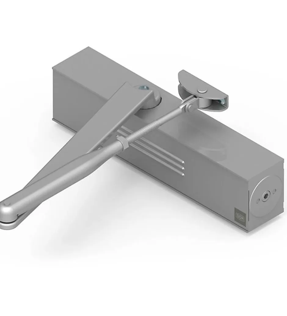 Ferme porte hydraulique réversible à glissière DOM Unik 4500 argent 120 Kg force 2 à 6-Autres Online