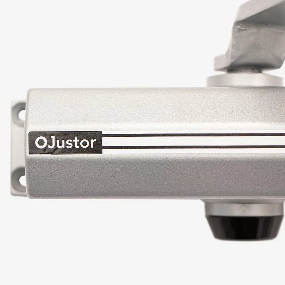 Ferme portes haute performance premium, Force réglable de 4 à 5, corps en Aluminium argent.^Hardwarexchange Best