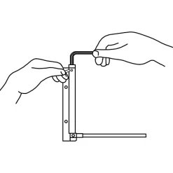 Ferme-porte à tige aluminium 28cm-Diall Clearance