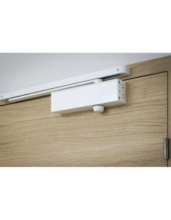Ferme-porte automatique hydraulique Design force 3, bras coulissant, blanc -^Thirard Clearance