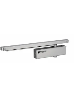 Ferme-porte automatique hydraulique Design force 3, bras coulissant, argent --Thirard Outlet
