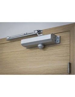 Ferme-porte automatique hydraulique force 3, argent --Thirard Discount