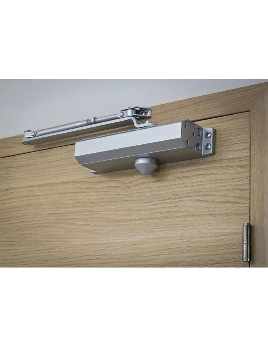 Ferme-porte automatique hydraulique force 3, argent --Thirard Discount