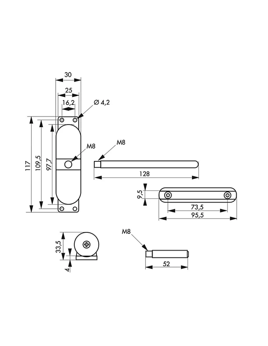 Ferme-porte automatique pour porte légère, noir -^Thirard Outlet