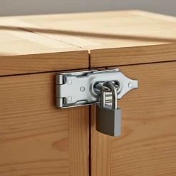 Fermoir pour cadenas Acier zingué l. 30 mm x H. 95 mm^Diall