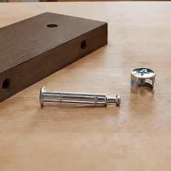 Ferrure d'assemblage + Goujon ø15 x L. 47.5 mm en acier, lot de 2^Diall Best