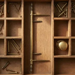 Fiche à lacets à goujon vieux laiton h.296 mm^Diall Discount