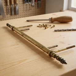 Fiche à lacets à goujon vieux laiton h.580 mm-Diall