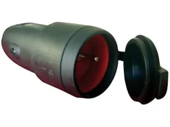 Fiche caoutchouc femelle 16A IP44 Zenitech^Diall New