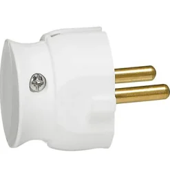 Fiche extra plate blanche l.37mm H.49mm 16A^Legrand Hot