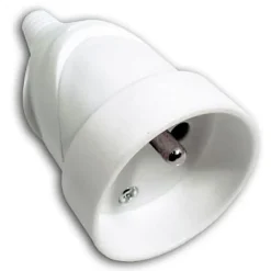 Fiche femelle 16A blanc glossy-Diall Clearance