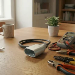 Fiche femelle 6A métal plastique gris^Zenitech Online