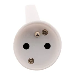 Fiche femelle anneau 1 prise 16A 2P+T - Blanc --Zenitech New