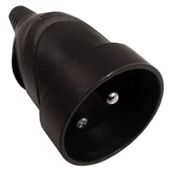 Fiche femelle droite 16A noir glossy^Diall Hot