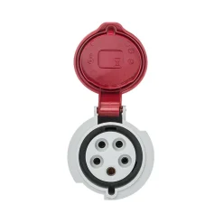 Fiche Femelle Tétrapolaire 32a 3p+n+t 380v - 5 Broches - étanche Ip44 --Ide New