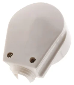 Fiche mâle 20A coudée 2 P+T - Blanc --Zenitech New