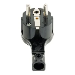Fiche mâle 16A extraplate - Noire --Zenitech Online