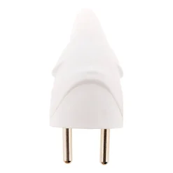 Fiche mâle coudée 16A 2P+T - Blanc --Zenitech Discount