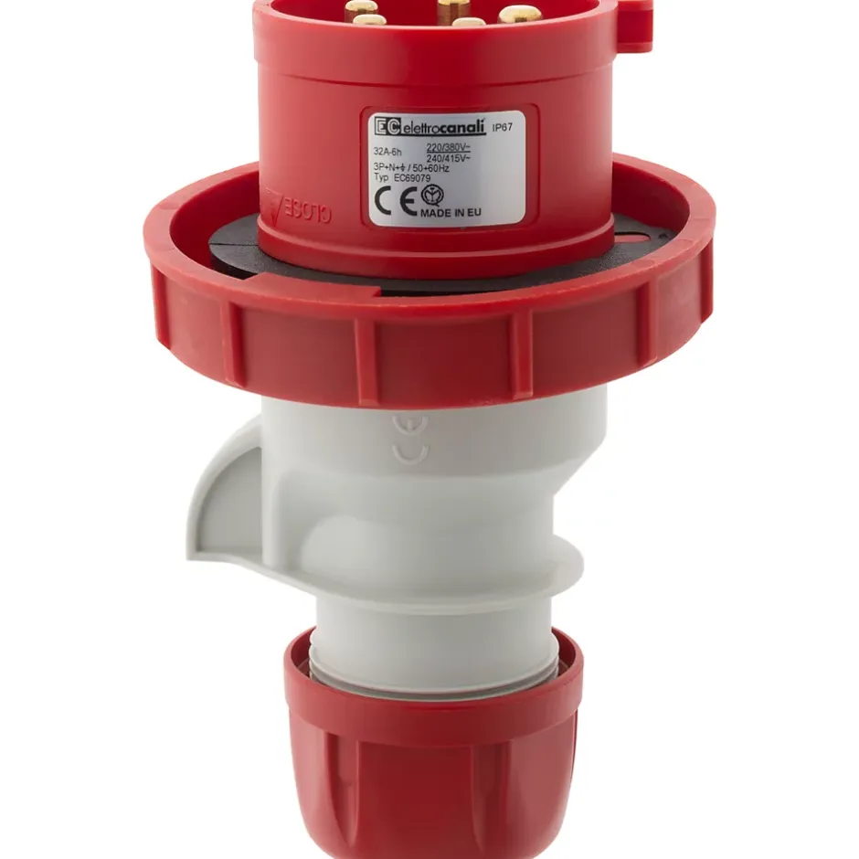 Fiche mâle IEC309 3P+N+T 16A --Zenitech New