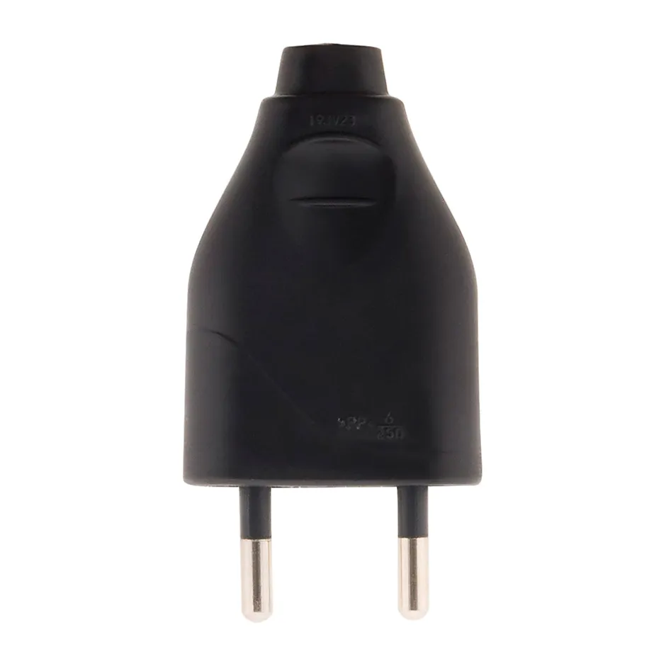 Fiche mâle 2P 6A - Noir -^Zenitech Clearance
