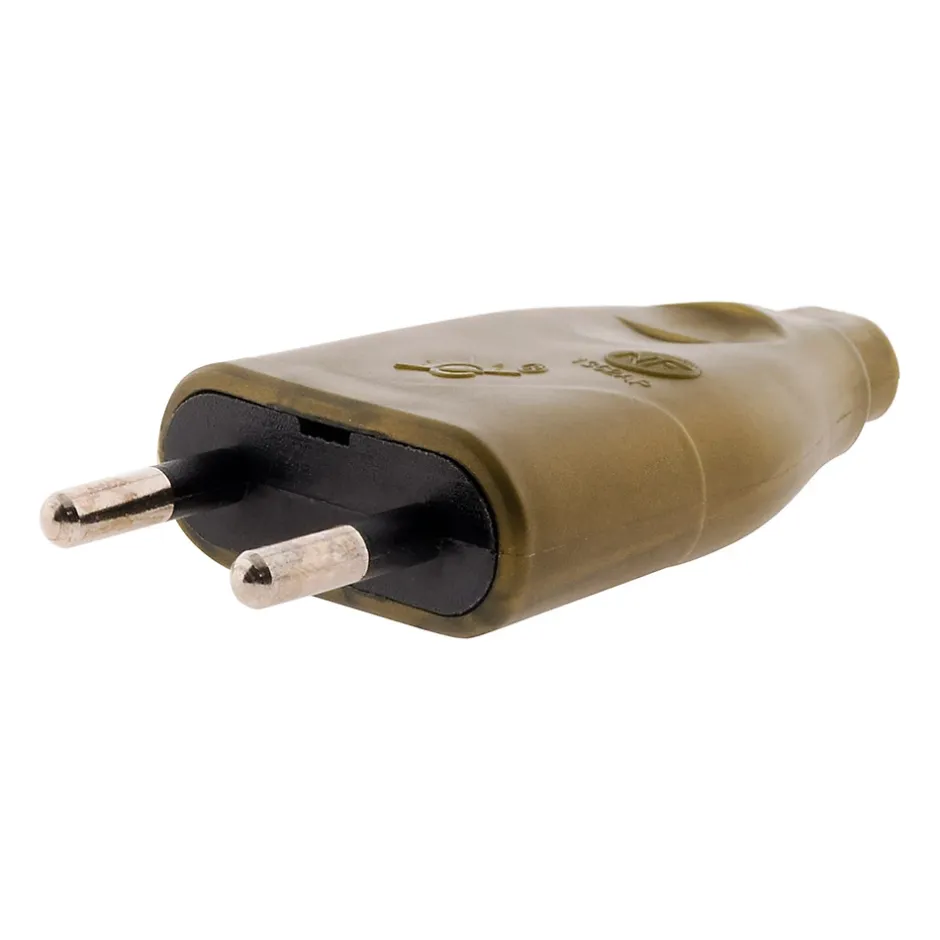 Fiche mâle 2P 6A - or -^Zenitech Best