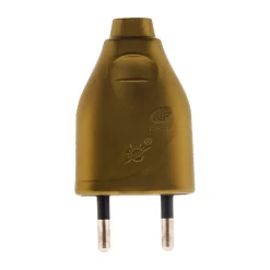 Fiche mâle 2P 6A - or -^Zenitech Best