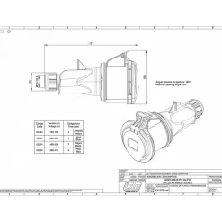 Fiche Mobile Male 32a 2p+t - étanchéité Renforcée Ip67 -^Ide Clearance