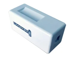 Fiche téléphone en T Femelle plastique blanc-Optex