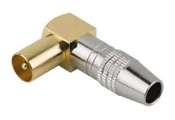 Fiche TV Mâle ø9.52 mm à souder, Or^SLX Sale