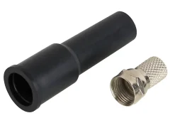 Fiche TV Mâle type F à câbler imperméable pour PF100/RG6, lot de 2^Diall Best