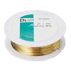Fil en laiton ø0.8 mm x 50 m Or^Diall Discount