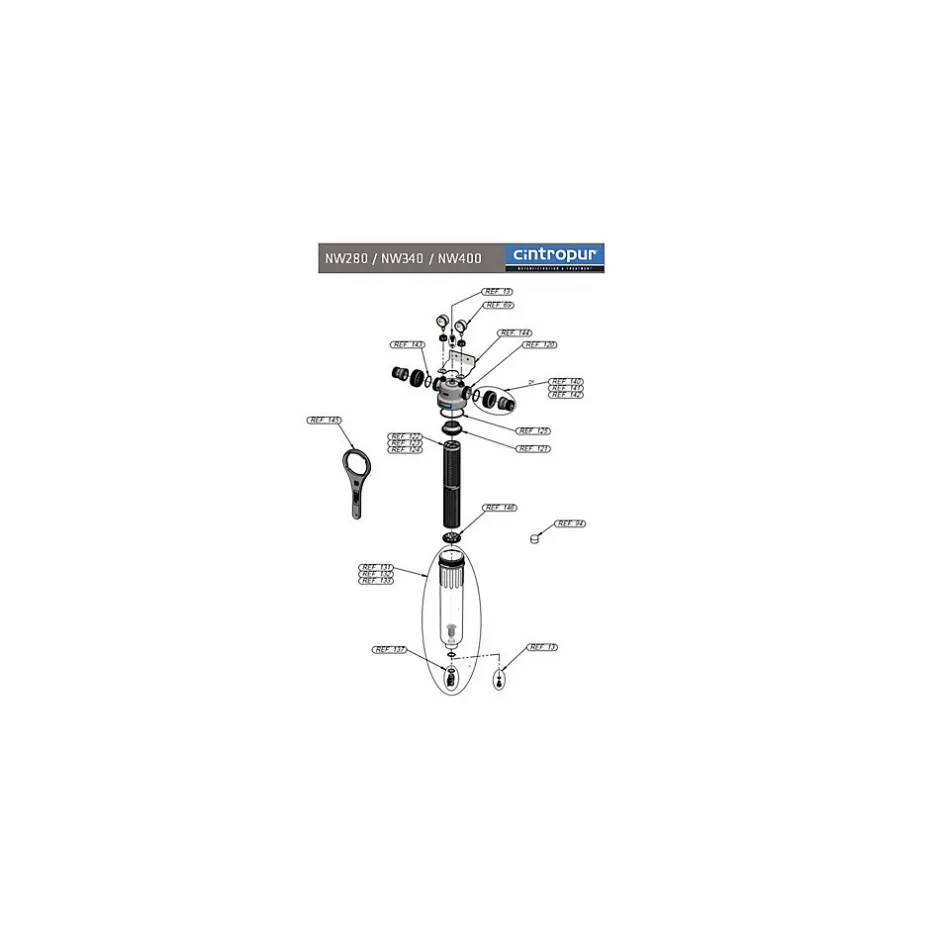 Filtre Nw400 1"1/2 - Filtre Tamis Eau 25 Microns-Cintropur Best