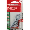 Fischer DuoPower 8 x 40 OH Set de chevilles avec crochets à œillet, 2 chevilles + 2 vis 5,5 x 77-O91 Discount