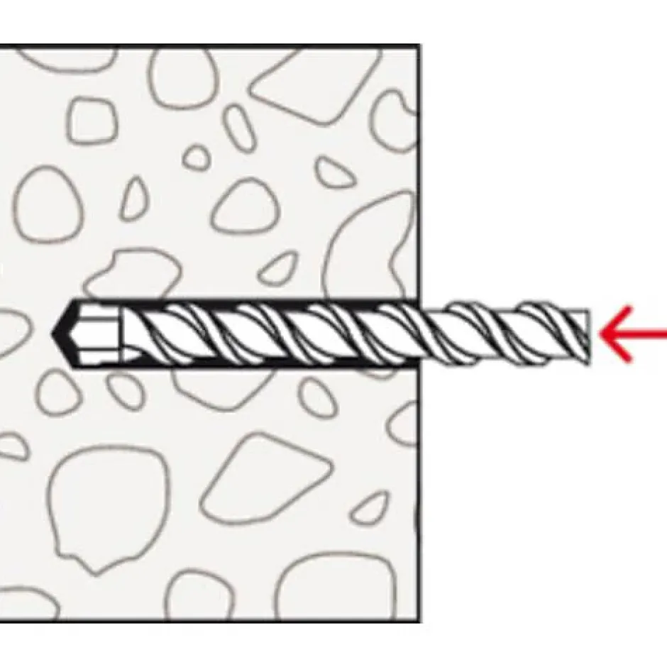 Fischer DuoPower cheville 2 composants 8x40 seau 1 200 pièces - Nylon-O91 New