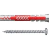 Fischer DUOPOWER cheville nylon 2 composants 6x50 mm, vis tête cylindrique incluse-O91 Discount