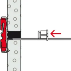 Fischer DUOTEC 537260 Cheville à bascule 10 mm x 50 mm, 20 pcs-O91 Clearance