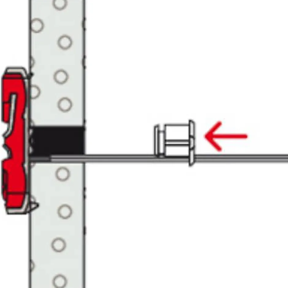 Fischer DUOTEC 537260 Cheville à bascule 10 mm x 50 mm, 20 pcs-O91 Clearance