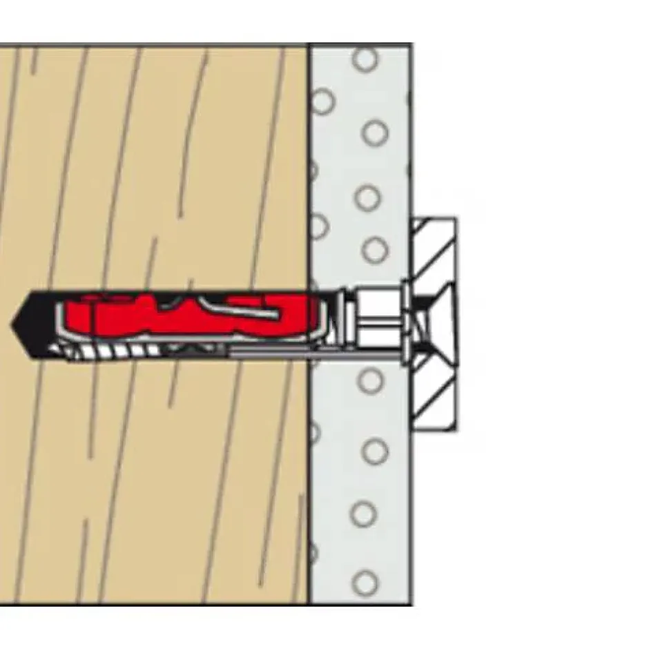 Fischer DUOTEC 537260 Cheville à bascule 10 mm x 50 mm, 20 pcs-O91 Clearance