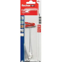 Fischer DuoTec 10 S PH - Set de chevilles à bascule 50 mm, 2 pièces-O91 Clearance