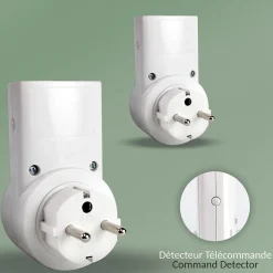 - Lot 2 prises télécommandées 2300W, 30m, PVC, 9,9x5,5 cm^Fishtec Sale