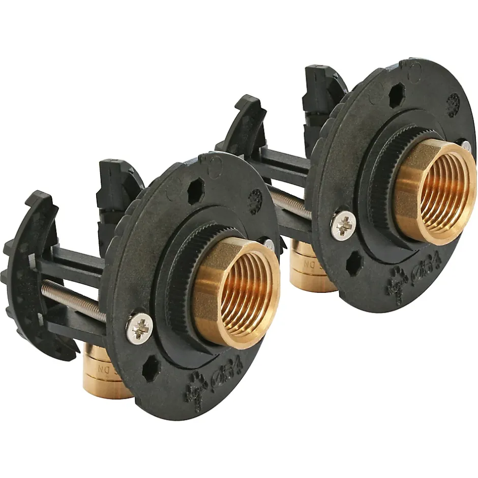 Fixation pour robinetterie Bain Douche pour PER Ø12 raccord à glissement sortie femelle 15/21 (1/2")^Somatherm for you Sale