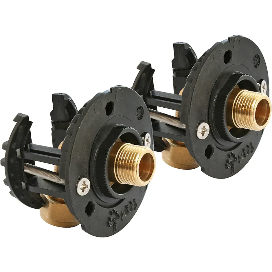 Fixation pour robinetterie Lavabo pour PER Ø16 raccord à compression sortie mâle 12/17 (3/8")^Somatherm for you Best