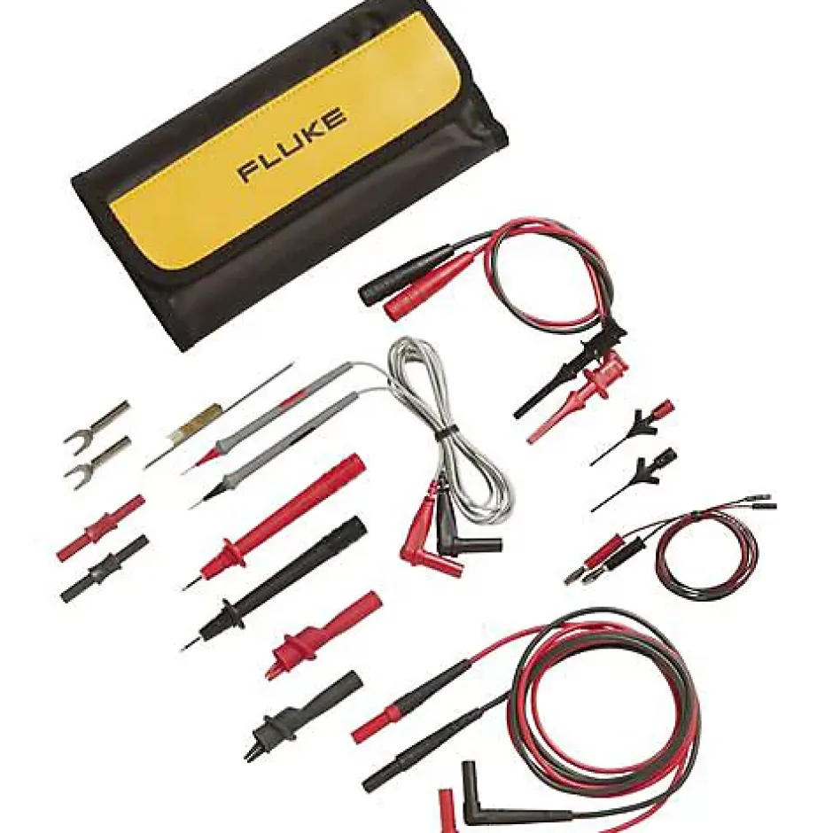 Fluke TLK287 Set de cordons de mesure de sécurité 4 mm pour applications électroniques, rouge et noir^3M France