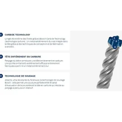 Foret béton pour perforateur SDS-Plus 7X 25 x 550 x 600mm - BOSCH EXPERT - 2608900152^Bosch Professional Clearance