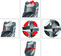 Foret béton SDS Plus diamètre 12 x 215 mm longueur utile 150 mm - multitaillants 7X - BOSCH - 2608576150^Bosch Professional Outlet